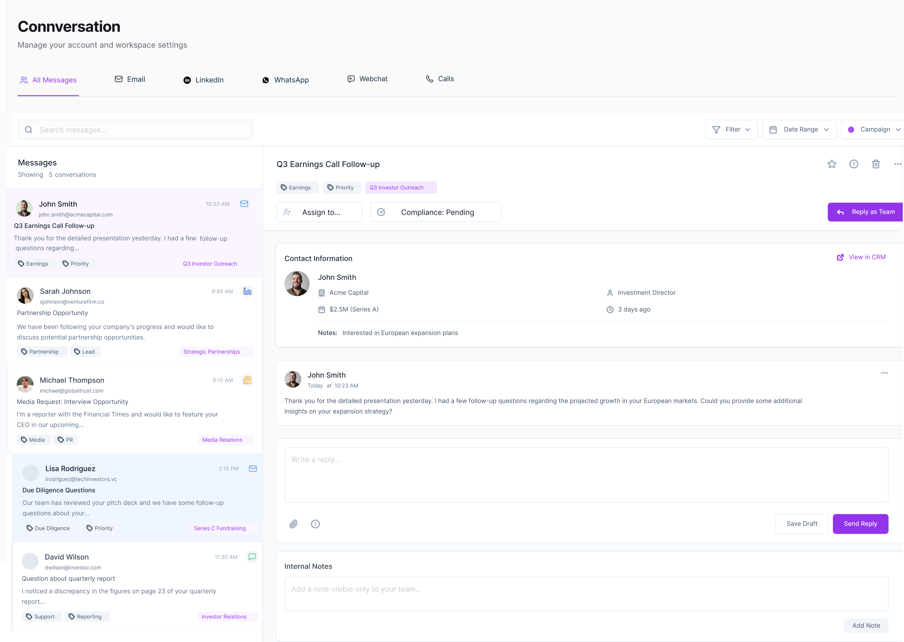 Omni-Channel Communication